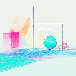 Monolithome style, Midjourney V6.1: abstract 3D render