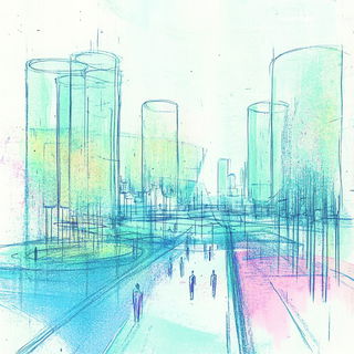Monolithome style, Midjourney V6.1: megacity with futuristic bioarchitecture