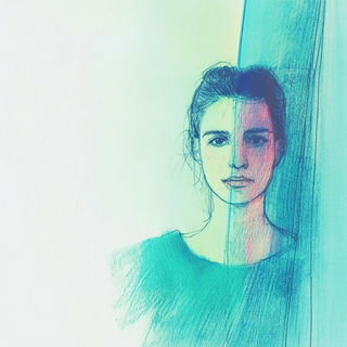Monolithome style, Midjourney V6.1: photographic portrait of female protagonist