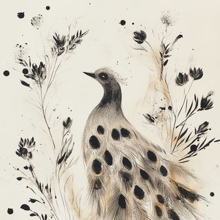 Fossilflare style, Midjourney V6.1: traditional folk art