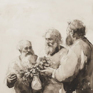 Fossilflare style, Midjourney V6.1: classical 18th-century oil painting