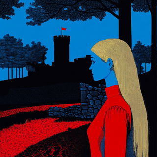Inkmarionics style, Midjourney V6.1: retro fairy-tale illustration