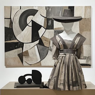 Agate Horizon style, Midjourney V6.1: haute-couture fashion outfit
