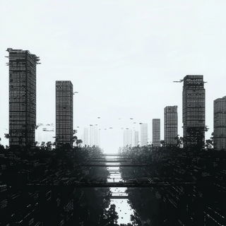 Botanical Collage Nouveau style, Midjourney V6.1: megacity with futuristic bioarchitecture