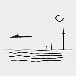Botanical Collage Nouveau style, Midjourney V6.1: bold minimalist logo design for Istanbul city municipal services
