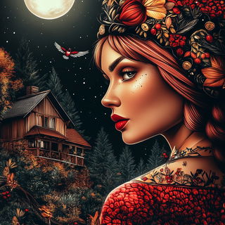Squeegee Meridian style, Midjourney V6.1: retro fairy-tale illustration