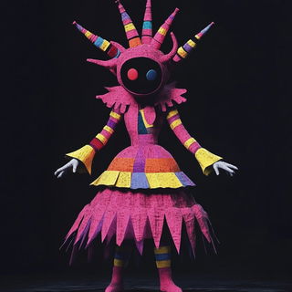 Mosaicroot style, Midjourney V6.1: haute-couture fashion outfit