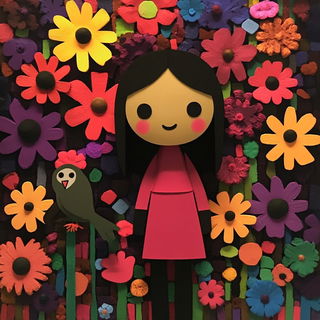 Mosaicroot style, Midjourney V6.1: traditional folk art