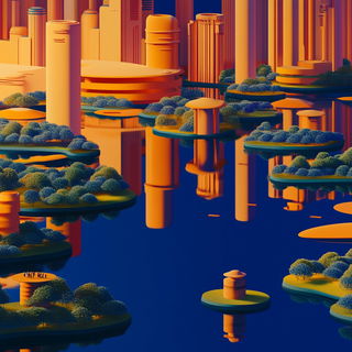Pyrographic Battle Deco style, Midjourney V6.1: megacity with futuristic bioarchitecture