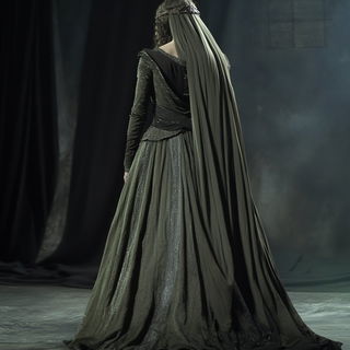 Cranial Panorama style, Midjourney V6.1: haute-couture fashion outfit