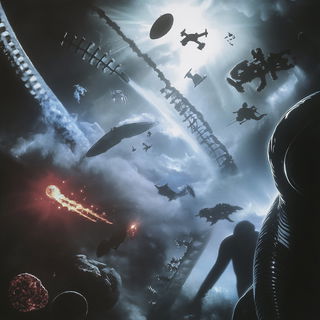 Cranial Panorama style, Midjourney V6.1: editorial illustration for popular scientific magazine cover