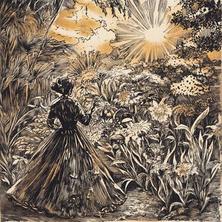 Astrofolia style, Midjourney V6.1: traditional folk art