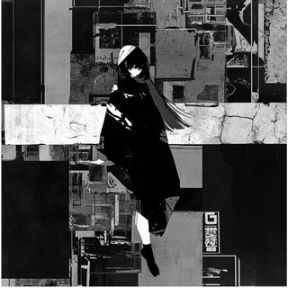Maskriot style, Midjourney V6.1: black-and-white manga comic strip