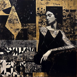 Maskriot style, Midjourney V6.1: classical 18th-century oil painting
