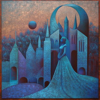 Iconoclay style, Midjourney V6.1: retro fairy-tale illustration