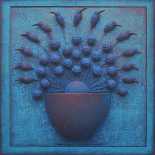 Iconoclay style, Midjourney V6.1: traditional folk art