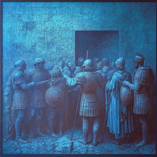 Iconoclay style, Midjourney V6.1: classical 18th-century oil painting