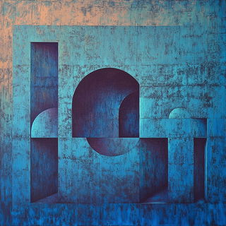 Iconoclay style, Midjourney V6.1: typographic composition with large letters