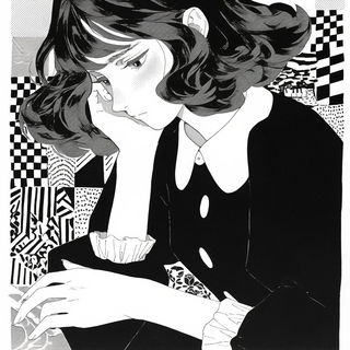 Megacanyon Chromaforge style, Midjourney V6.1: black-and-white manga comic strip