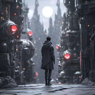 Patinomechanics style, Midjourney V6.1: cinematic shot from sci-fi movie