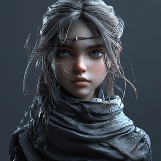 Patinomechanics style, Midjourney V6.1: photographic portrait of female protagonist