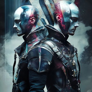 Dandelion Sounding style, Midjourney V6.1: concept art character design of retropunk steam knight