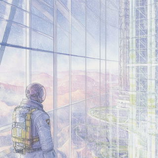 Petaletch style, Midjourney V6.1: cinematic shot from sci-fi movie