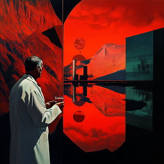 Atelier Rookspur style, Midjourney V6.1: editorial illustration for popular scientific magazine cover