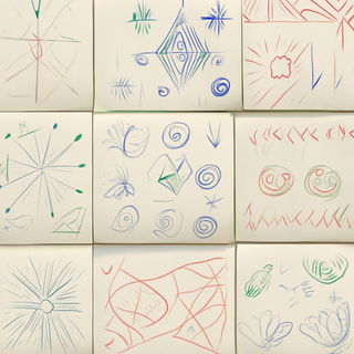 Gogglemaw style, Midjourney V6.1: creative pattern composition