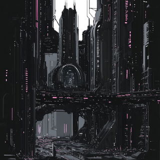 Cloudkiln Baroque style, Midjourney V6.1: megacity with futuristic bioarchitecture
