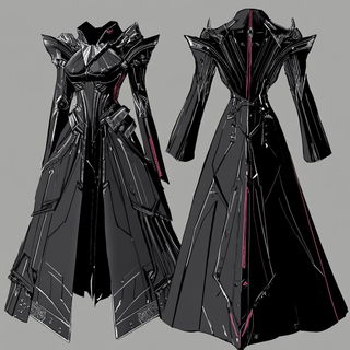 Cloudkiln Baroque style, Midjourney V6.1: haute-couture fashion outfit