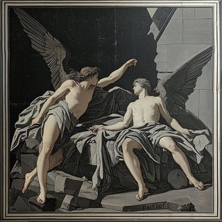 Cloudkiln Baroque style, Midjourney V6.1: classical 18th-century oil painting