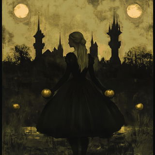 Folklorivet style, Midjourney V6.1: retro fairy-tale illustration