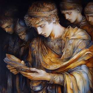 Chromabloom style, Midjourney V6.1: classical 18th-century oil painting