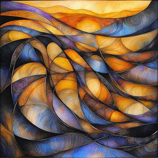 Chromabloom style, Midjourney V6.1: creative pattern composition