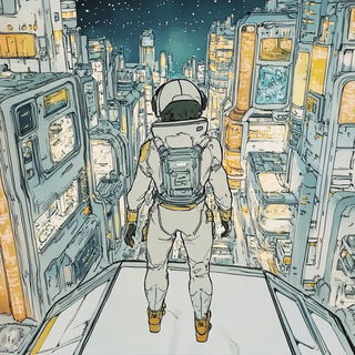 Radial Circuitry style, Midjourney V6.1: cinematic shot from sci-fi movie