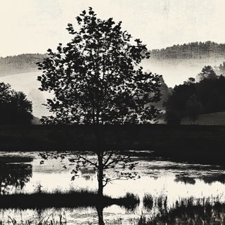 Doodlebop style, Midjourney V6.1: realistic landscape photograph of quiet dawn