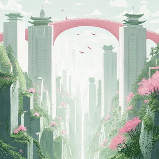 Cobalt Void Architecture style, Midjourney V6.1: megacity with futuristic bioarchitecture
