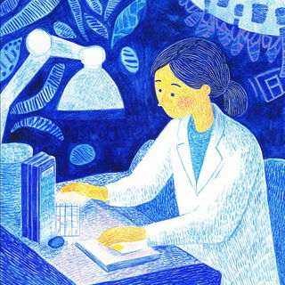Mycelial Skyfoundry style, Midjourney V6.1: editorial illustration for popular scientific magazine cover