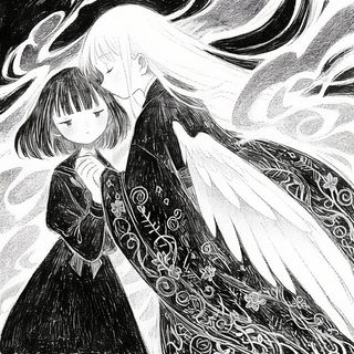 Mycelial Skyfoundry style, Midjourney V6.1: black-and-white manga comic strip