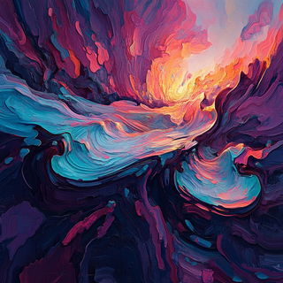 Fluoromosaic style, Midjourney V6.1: abstract 3D render