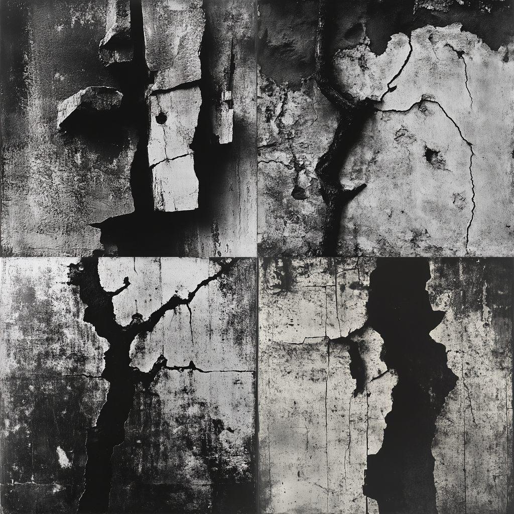 Aaron Siskind style, Midjourney V6.1, render 1 of 4