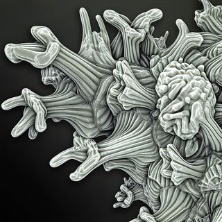 Bokehmarsh style, Midjourney V6.1: abstract 3D render