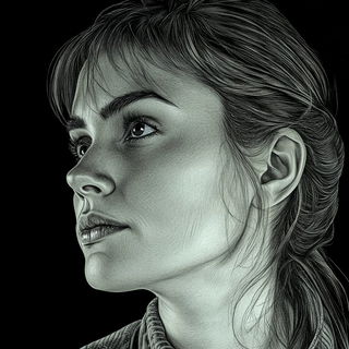 Bokehmarsh style, Midjourney V6.1: photographic portrait of female protagonist