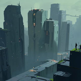 Vitracairn style, Midjourney V6.1: megacity with futuristic bioarchitecture