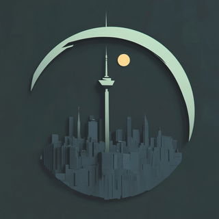 Vitracairn style, Midjourney V6.1: bold minimalist logo design for Istanbul city municipal services