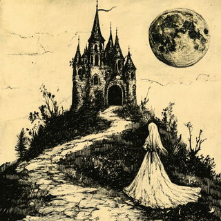 Phyllocontour style, Midjourney V6.1: retro fairy-tale illustration