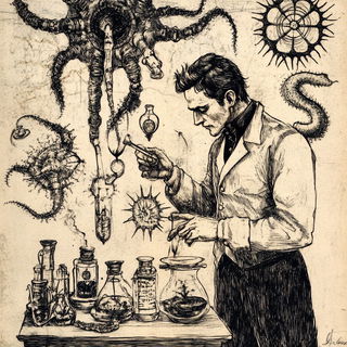 Phyllocontour style, Midjourney V6.1: editorial illustration for popular scientific magazine cover