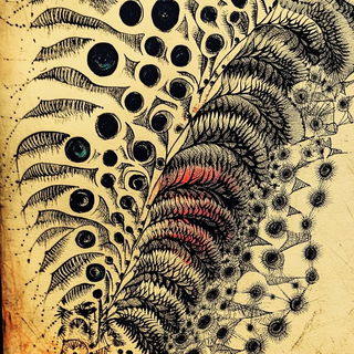 Phyllocontour style, Midjourney V6.1: creative pattern composition