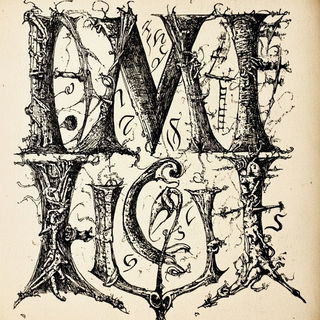 Phyllocontour style, Midjourney V6.1: typographic composition with large letters